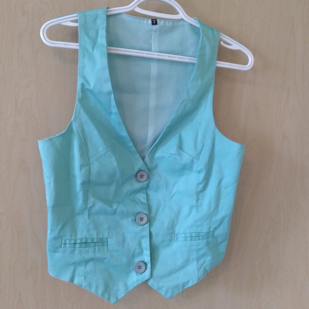 NWT Teal Suit Vest (~S)